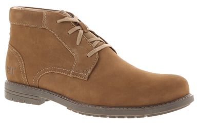 Caterpillar Herren-Elegante Stiefel Brock aus Leder mit Schnürung in Hellbraun