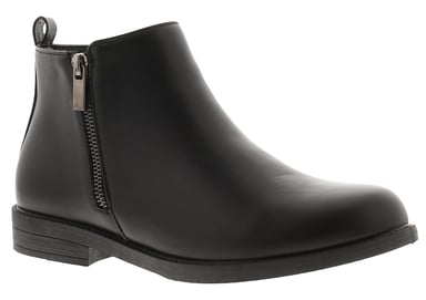 Platino Damen-Stiefeletten Holly Zip Schwarz