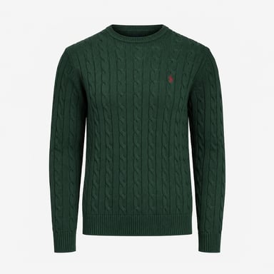 Joules Cable Crew Herrenpullover Grün