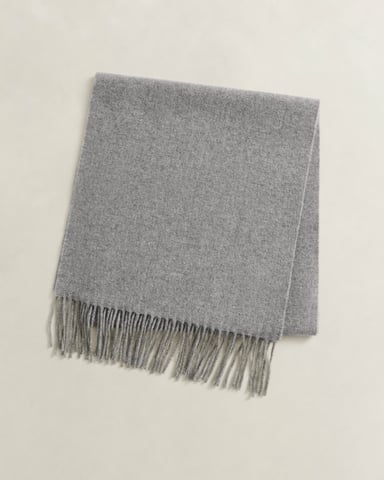 Gant Schal mit Logodetail in Grau