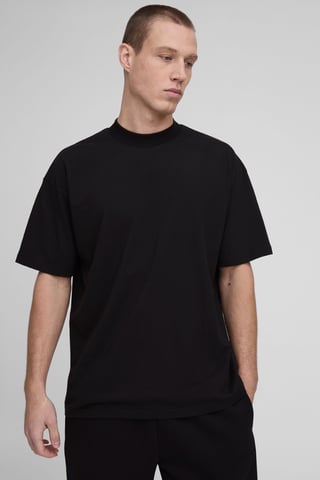 Essential Oversized T-Shirt mit verlängertem Ausschnitt