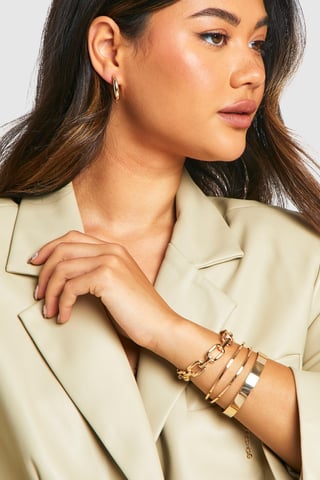 Boohoo Set mit klobigen Armreifen