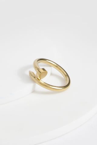 Wasserabweisender Ring mit Schraubendetail