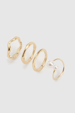 Perlendetail-Ring-Mehrpack