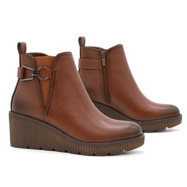 Stiefeletten mit Keilabsatz Montevita Bro36 braun