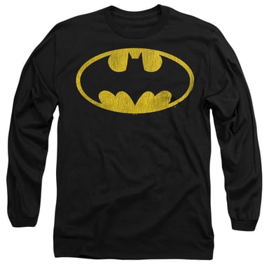 Batman - T-Shirt für Herren/Damen Unisex, Langärmlig (Schwarz)