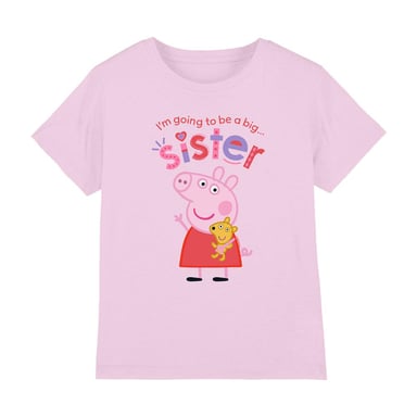 Peppa Pig - "Big Sister" T-Shirt für Kinder (Hellrosa)