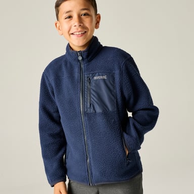 Regatta - "Frankie" Fleecejacke für Kinder, Durchgehender Reißverschluss (Marine)