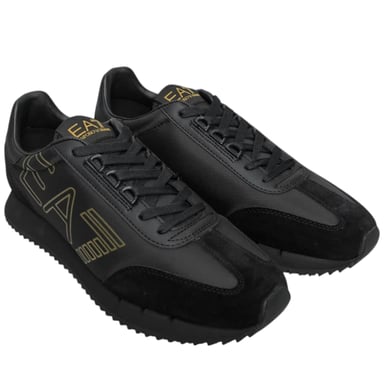 EA7 Emporio Armani Herren-Sneaker mit Logo-Print, bequem, klassischer Look, Schnürverschluss