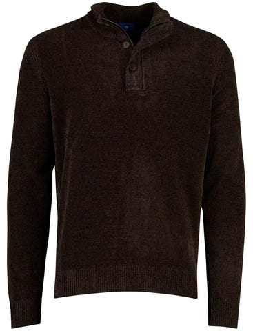 Blue Industry Brauner Half-Zip-Pullover