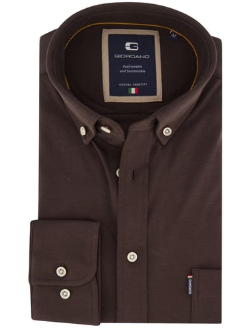 Giordano Braunes Jerseyhemd