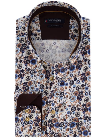 Giordano braunes Hemd