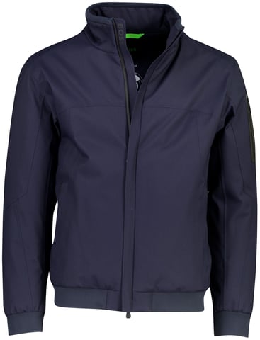 BOSS Green dunkelblaue Polyester-Bomberjacke