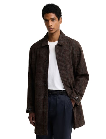 Barbour Brauner Wollmantel