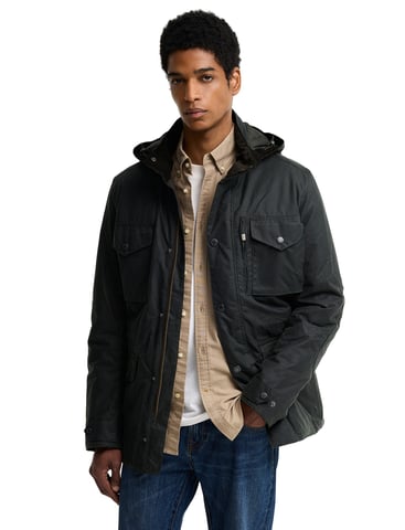 Barbour grüne Wachsjacke mit Kapuze