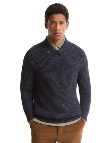 Barbour dunkelblauer Wollpullover