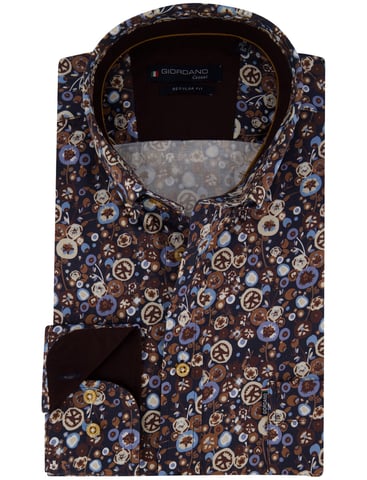 Casual Giordano Hemd dunkelblau