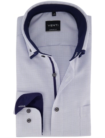 Venti Hemd Blau Weiter Schnitt