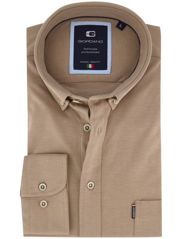 Giordano camel Jerseyhemd