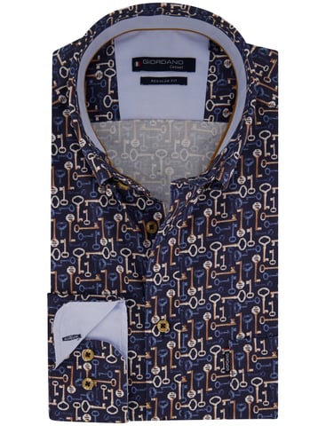 Giordano Hemd Dunkelblau