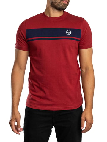 Sergio Tacchini Master Crew T-Shirt, Rot