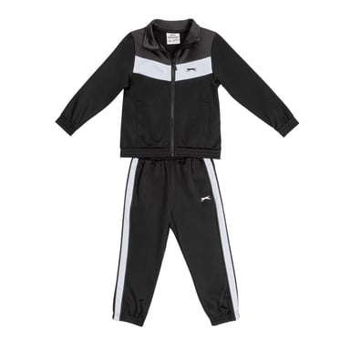 Slazenger - Trainingsanzug für Kinder (Schwarz/Holzkohle)