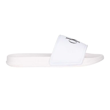Calvin Klein - Pantoffeln für Kinder, Leder, Open Toe, Flach (Weiß)