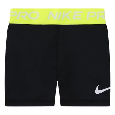 Nike - "Pro" Kompressions-Shorts für Mädchen (Schwarz/Volt Farbe)
