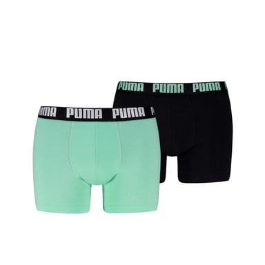 Puma Herren-Boxershorts mit schlichtem Design und Logo in Mintgrün