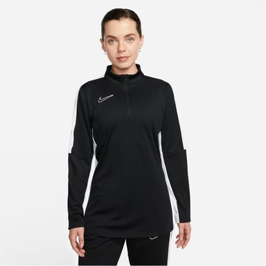Nike Dri Fit Academy Damen Fußball-Trainingsoberteil mit 1/2-Reißverschluss in Schwarz