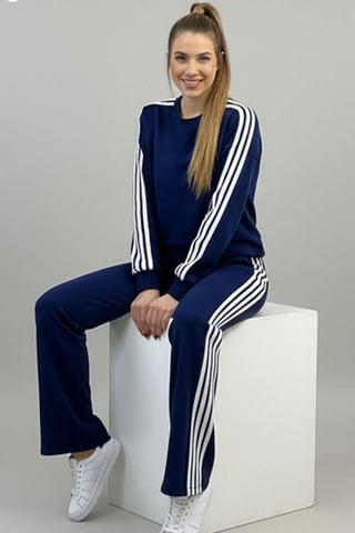 Zweiteiliges Strick-Ensemble
