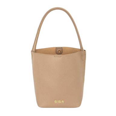Biba - Beuteltasche für Damen , Leder (Braun)