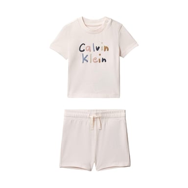 Calvin Klein - T-Shirt und Shorts für Baby (2er-Pack) (Perlgrau)