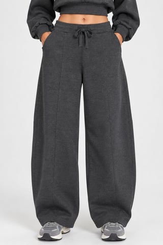 Barrel Fit Jogginghose mit weitem Bein