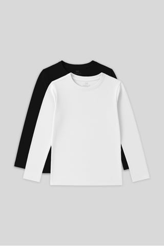Kinder-T-Shirt mit langen Ärmeln und Rundhalsausschnitt