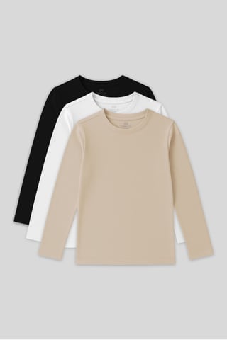 Kinder-T-Shirt mit langen Ärmeln und Rundhalsausschnitt