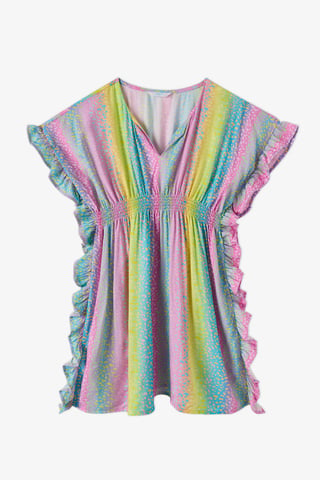 Penti Mädchen-Kaftan Energy mit Leopardenmuster und Pompons