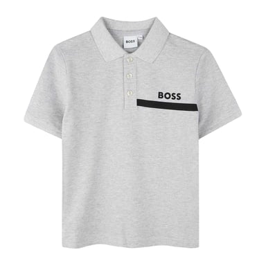 Boss - Poloshirt für Kinder, Regulär, kurzärmlig (Grau)