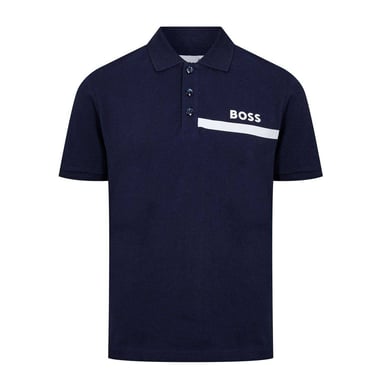 Boss - Poloshirt für Kinder, Regulär, kurzärmlig (Marine)