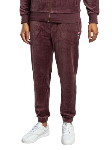 Fila Eddie Velours-Jogginghose Mit Bambus-Logo, Lila