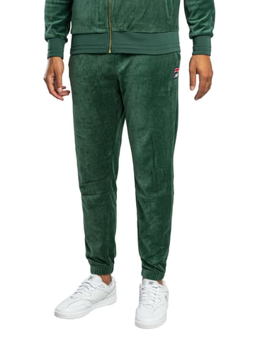 Fila Eddie Velours-Jogginghose Mit Bambus-Logo, Grün