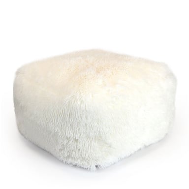 Unique Living Elsa Pouf Dove White 50x50x30cm