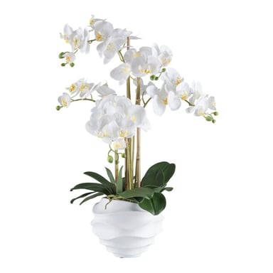 Kopu ® künstliche Orchidee 70 cm – 5 Zweige im Topf Phalaenopsis