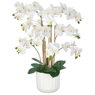 Kopu ® Kunstorchidee 80 cm – 9 Zweige im Topf Phalaenopsis