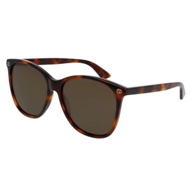 Gucci GG0024S-002 58 Havana Sonnenbrille