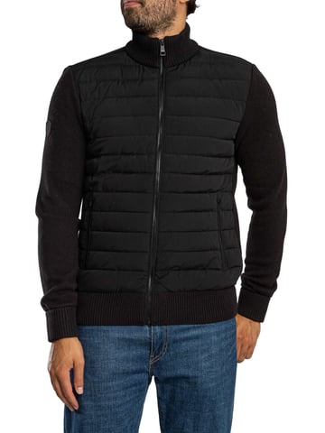 Superdry Cardigan-Hybridjacke, Schwarz
