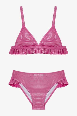 Penti Glänzendes Triangel-Bikini-Set für Mädchen