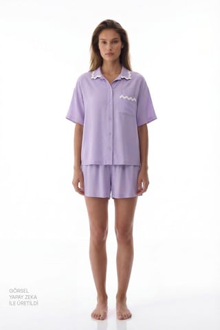 Penti Ella Spitzen-Pyjama-Set mit Kurzarm-Shorts