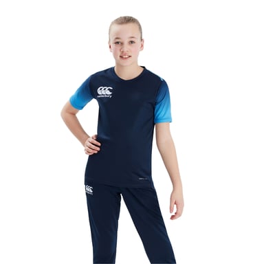 Canterbury - "Club" Rugby-Trikot für Kinder (Marine/Himmel)