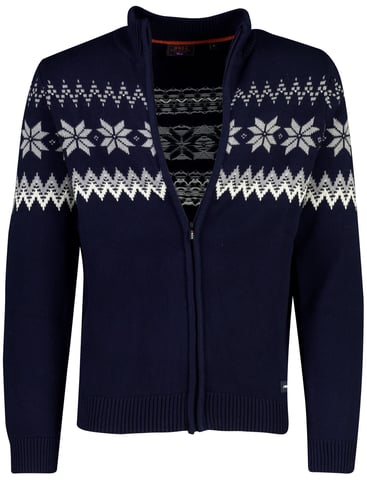 Nâ€¢Zâ€¢Aâ€¢  New Zealand Auckland Dunkelblauer Baumwoll-Cardigan